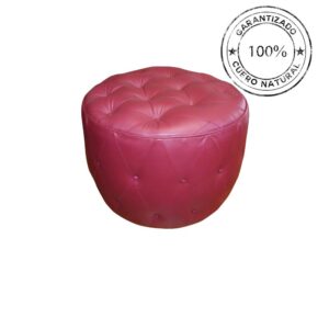 PUFF DE CUERO CON CAPITONÉ, VARIEDAD DE MEDIDAS
